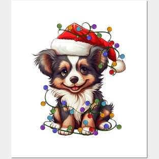 Christmas Puppy Posters and Art